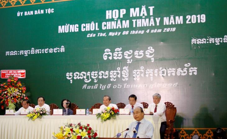 Họp mặt mừng Tết Chol Chnam Thmay của đồng bào Khmer